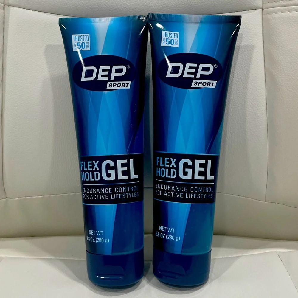 DEP Flex Hold Styling Gel Effortless Control For Healthy Hydrated Hair 2 x9.8oz
